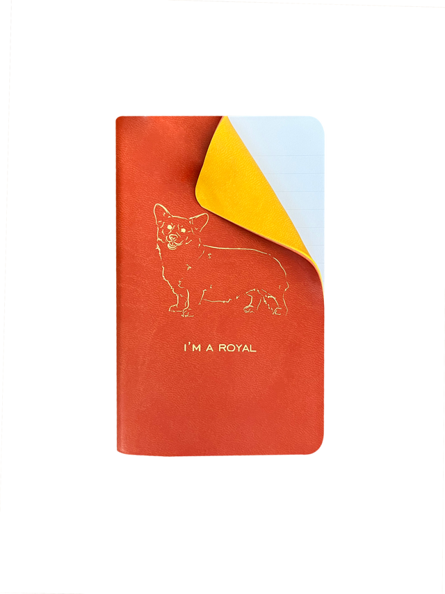 Illustrated, Gold Embossed Leather Notebooks