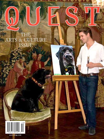 Rory Mackay Quest Magazine Cover Photo October 2013 QuestMag Arts & Culture