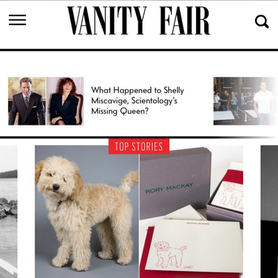 Rory Mackay Vanity Fair Online Pet Party Top Story